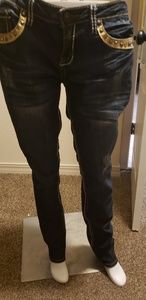 ANTIQUE RIVET DISTRESS JEANS SZ 13/32